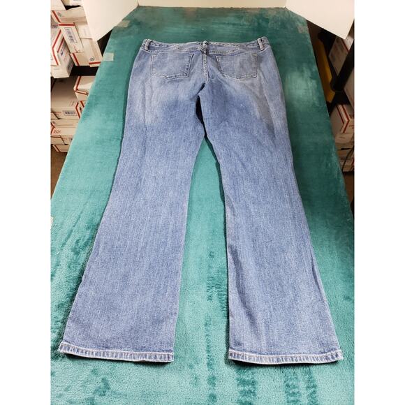 Mossimo Jeans Size 14 Womens Blue Stretch Pants Denim Ladies Mid Rise Bootcut - Picture 9 of 11